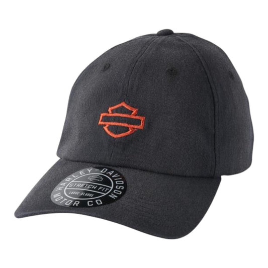 V-TYPE ENGINE BASE CAP, WOVEN, BLK