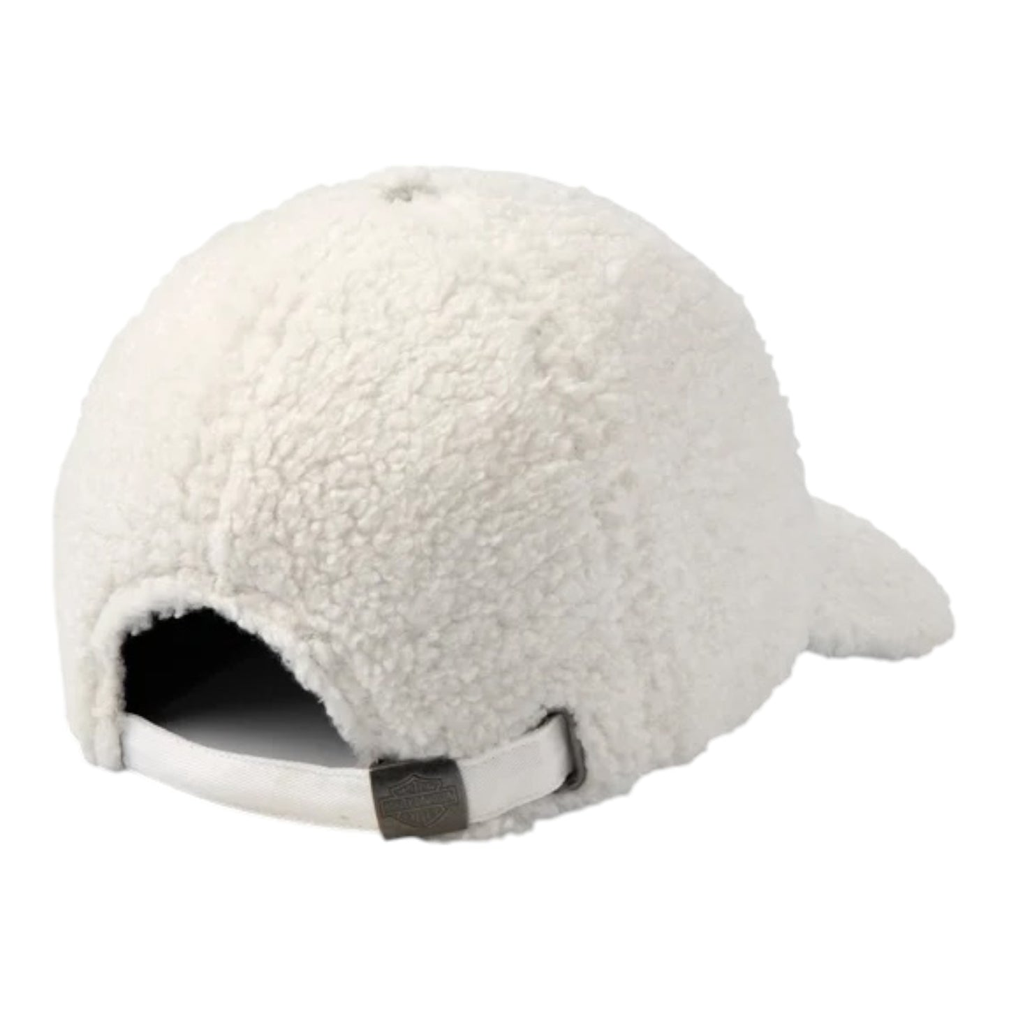 FUZZY HAT, WOVEN - WHITE