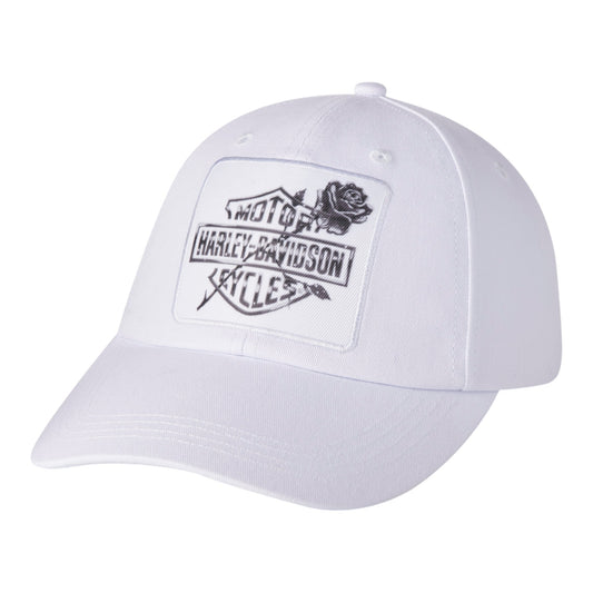 ROSE HAT - WOVEN, WHITE