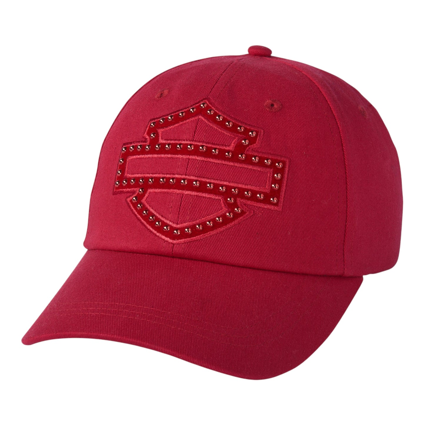 STUDDED B&S HAT-BB,WOVEN, RED