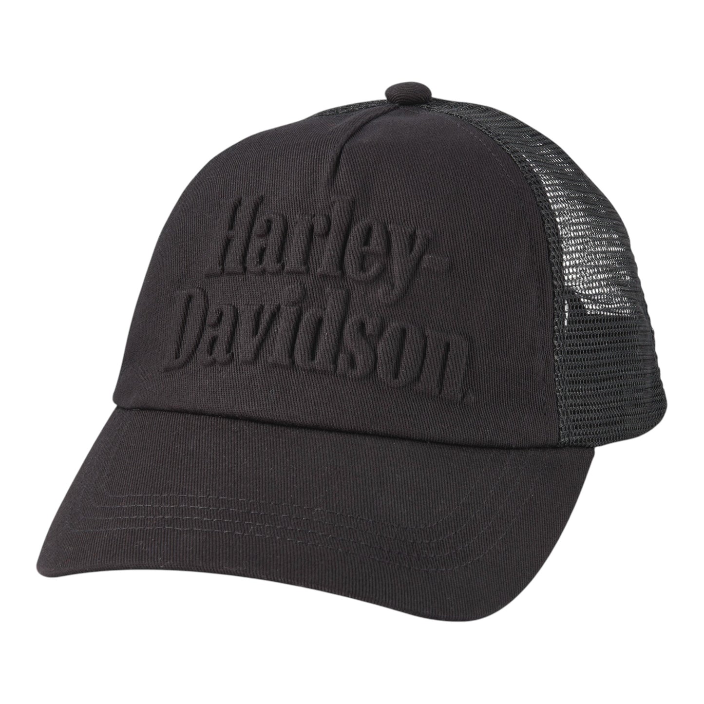 HAT-TRUCKER, WOVEN, BLACK