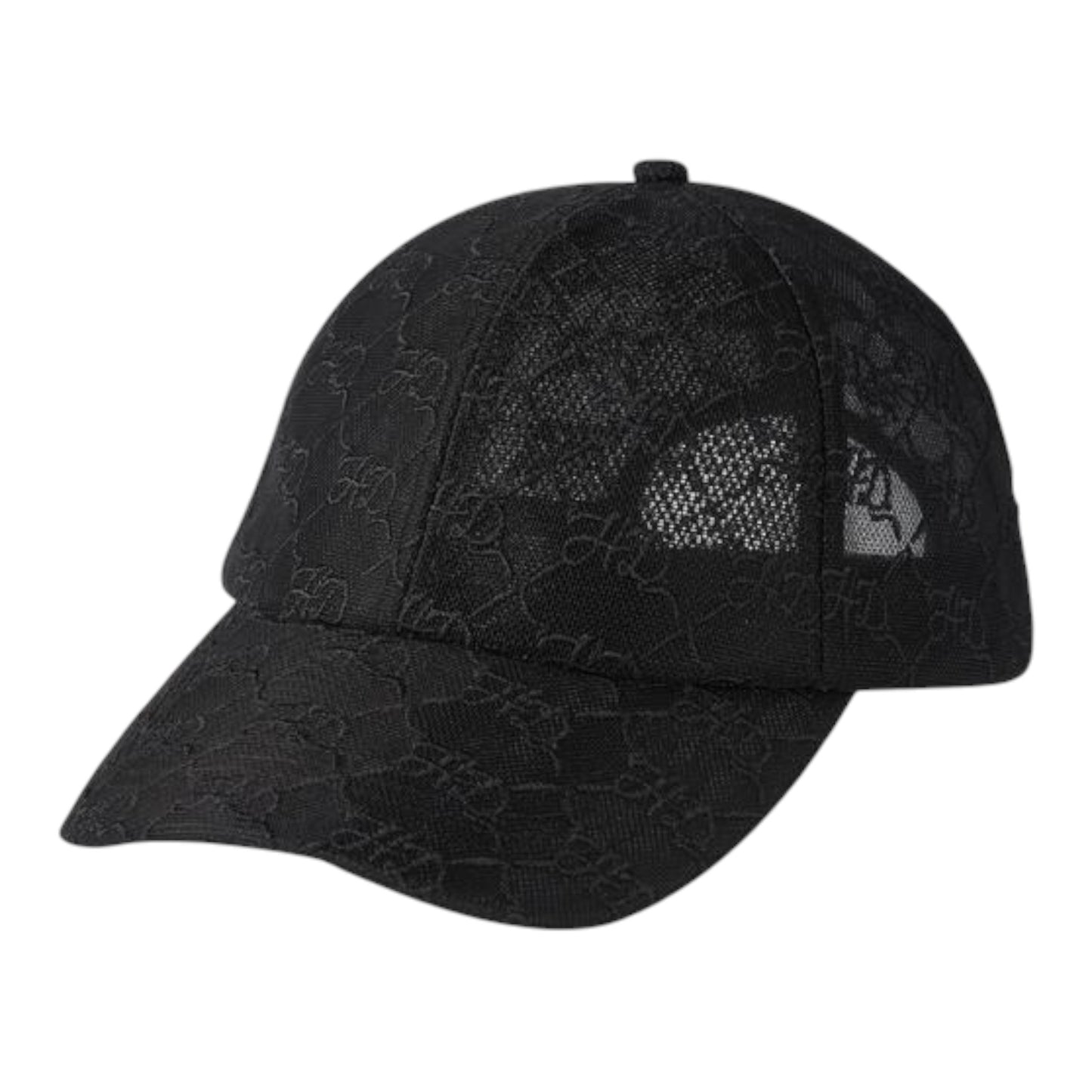 LACE HAT - WOVEN, BLACK
