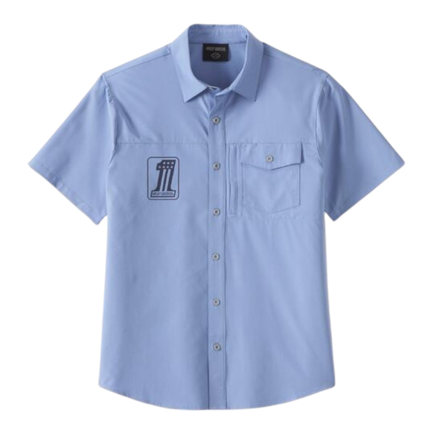 SHIRT-WOVEN, LIGHT BLUE