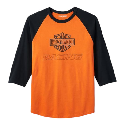 TEE-KNIT,COLORBLOCK ORANGE