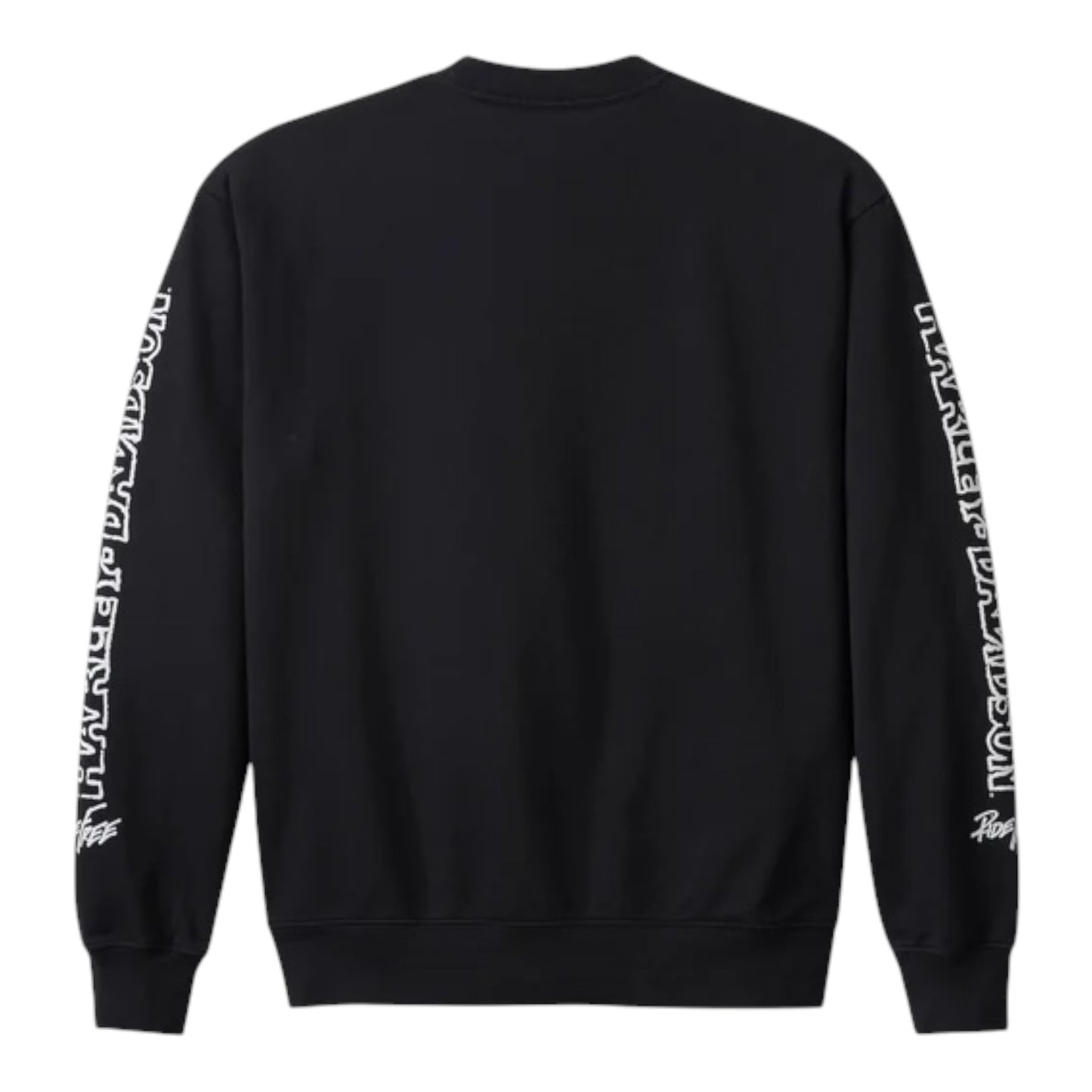 SWEATSHIRT-KNIT, BLACK - RIDE FREE
