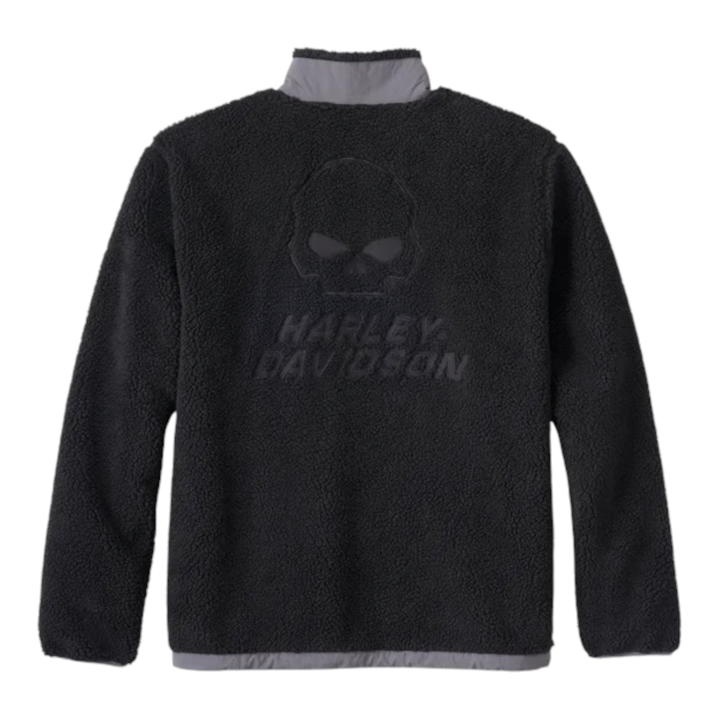 JACKET-KNIT, BLACK SHERPA