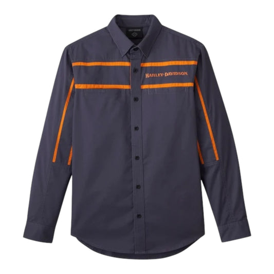 SHIRT-WOVEN,DARK BLUE