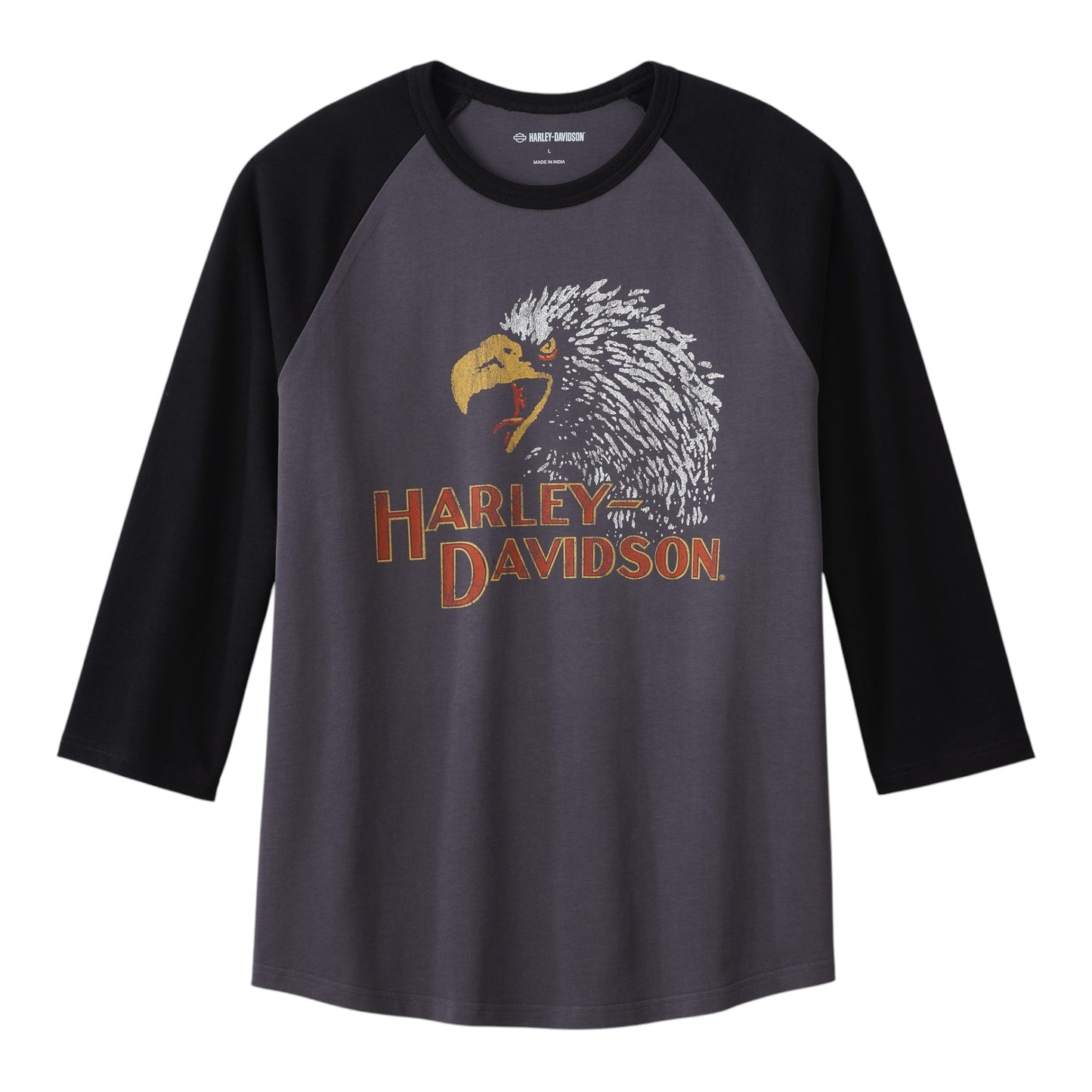 TEE-KNIT, DARK GREY COLORBLOCK