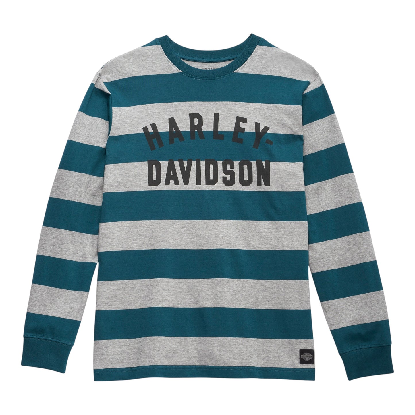 LONG SLEEVE, GREEN SRTIPE