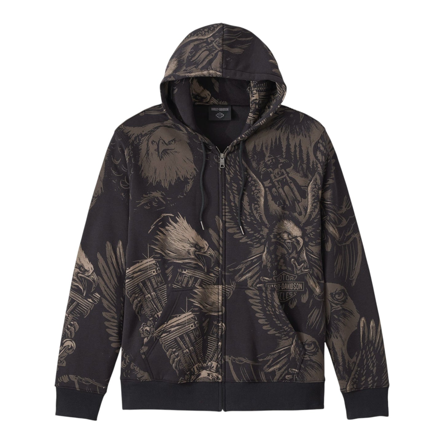 HOODIE-KNIT,ALLOVER PRINT