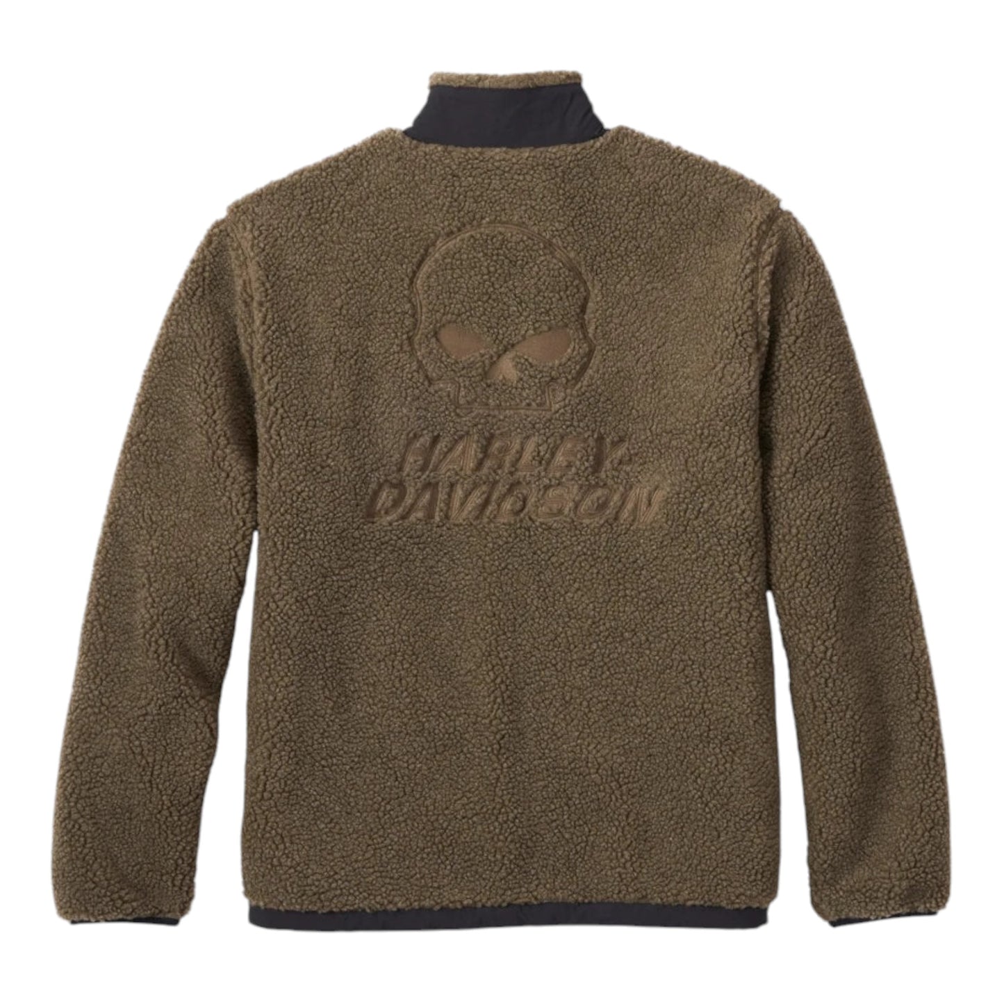 JACKET-KNIT, GREEN SHERPA