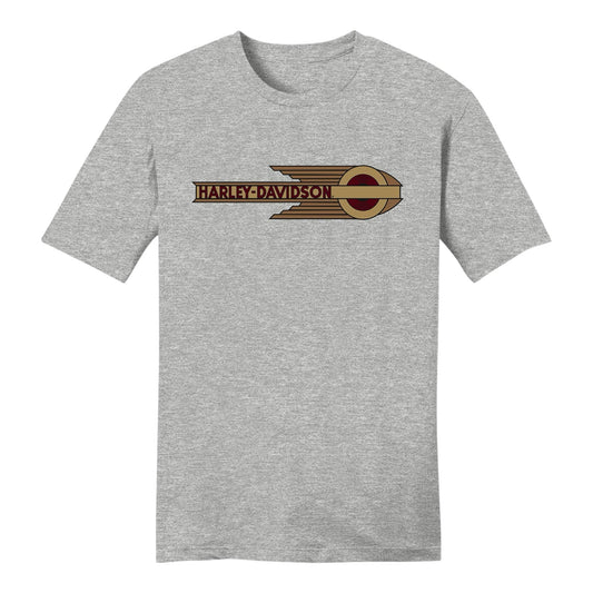 TEE, KNIT, GREY HEATHER