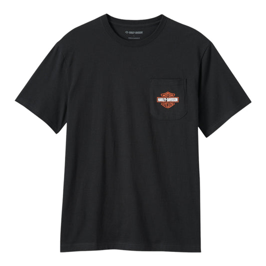 POCKET TEE, B&S, BLACK
