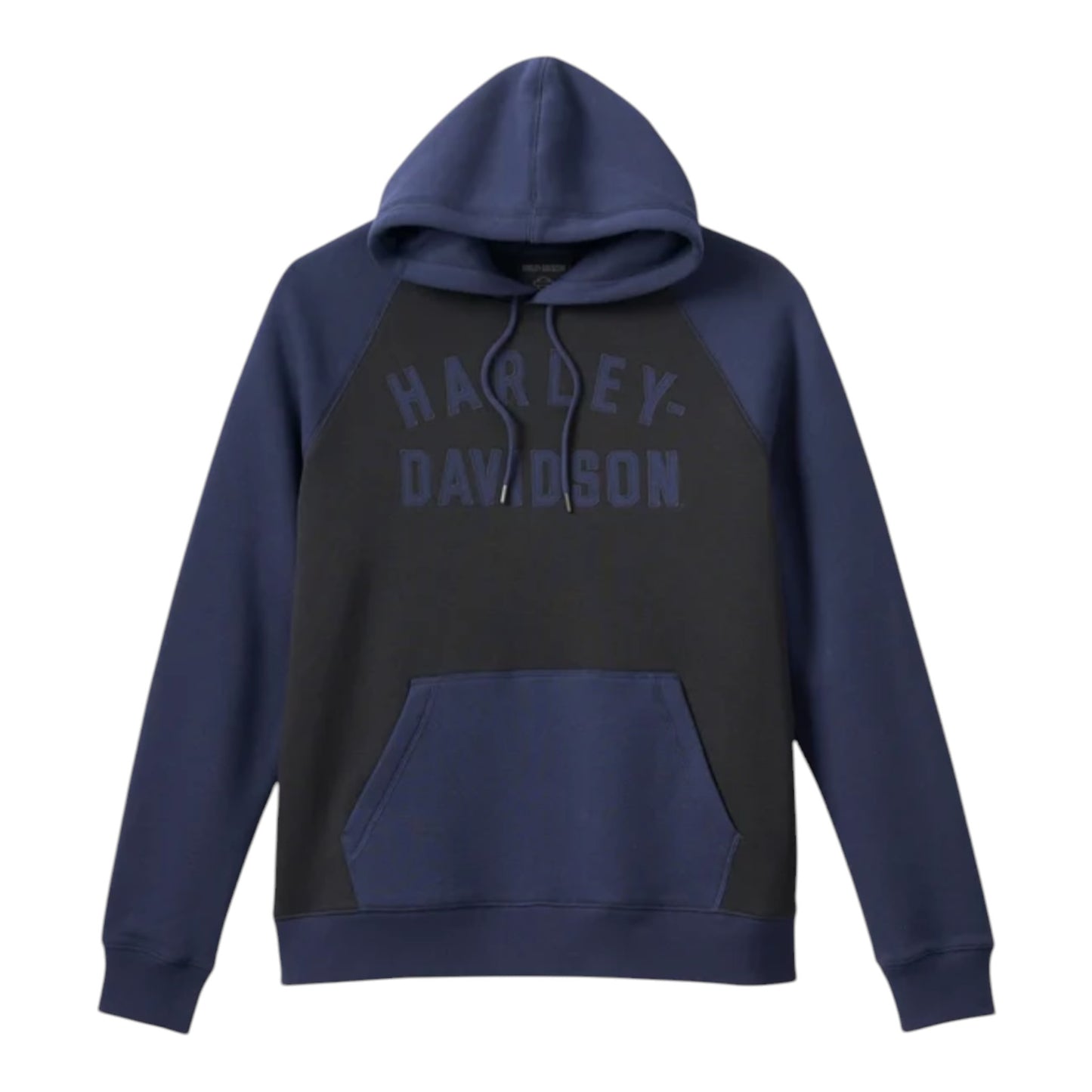 HOODIE-KNIT, BLACK COLORBLOCK