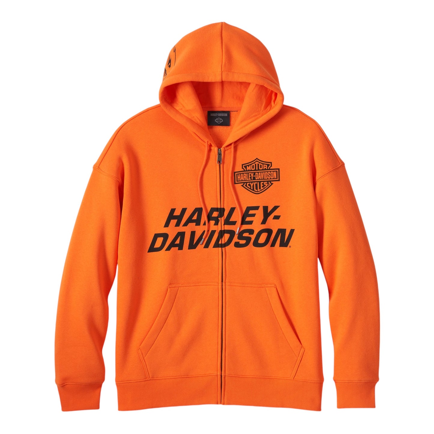 HOODIE-KNIT, ORANGE RACING