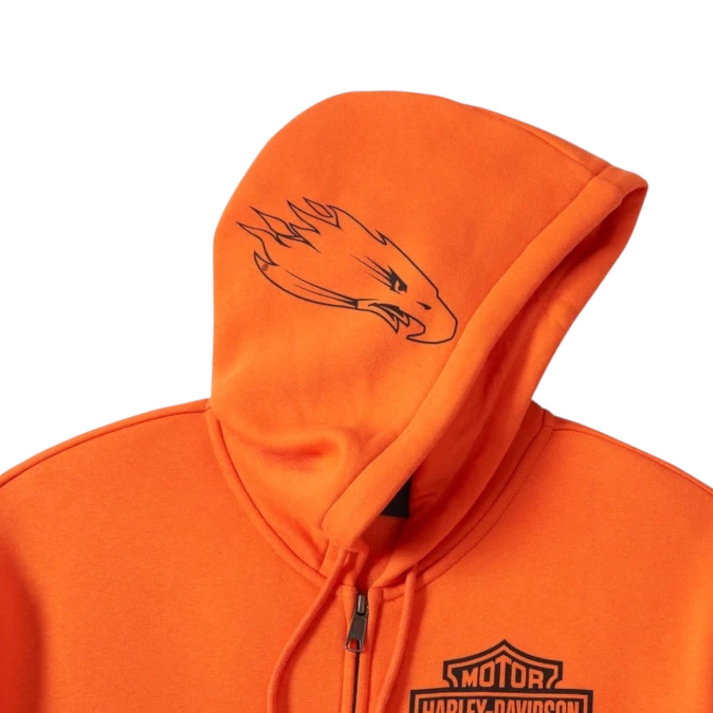 HOODIE-KNIT, ORANGE RACING