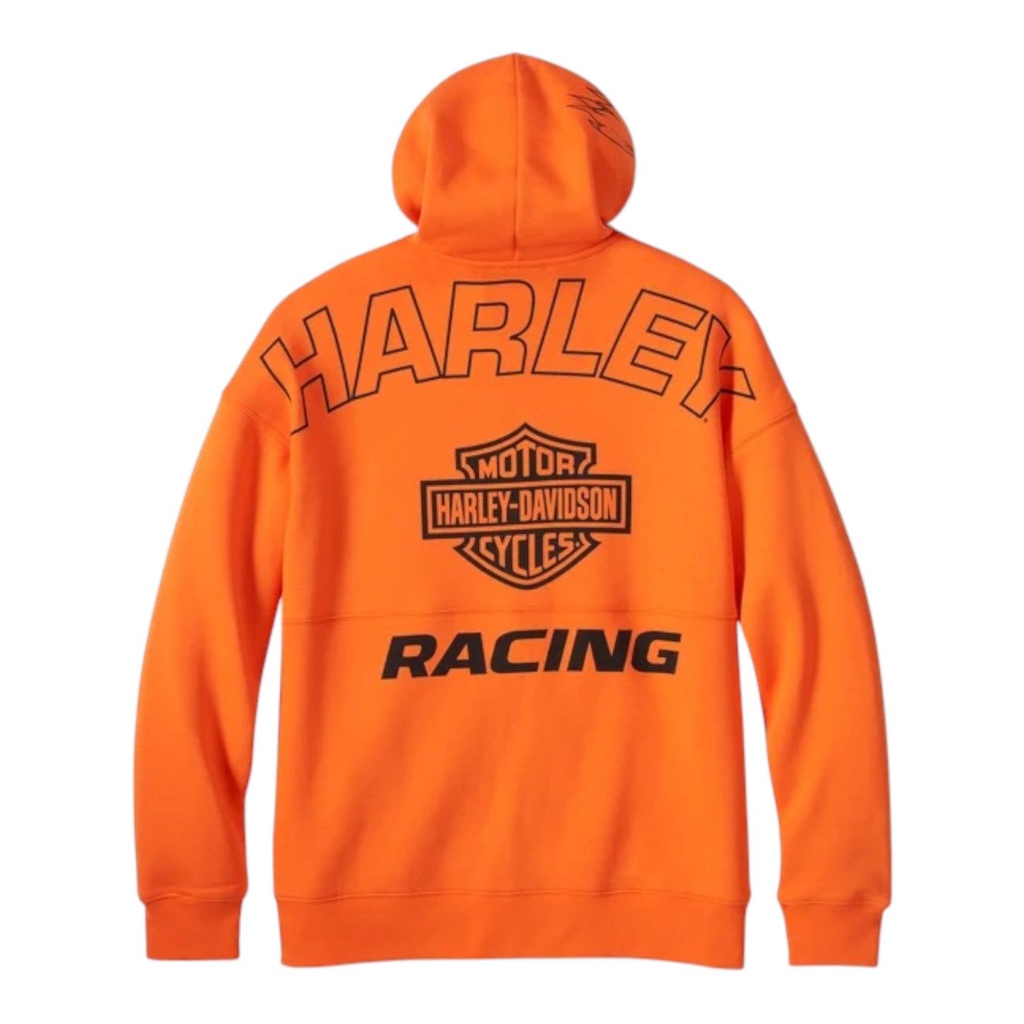 HOODIE-KNIT, ORANGE RACING