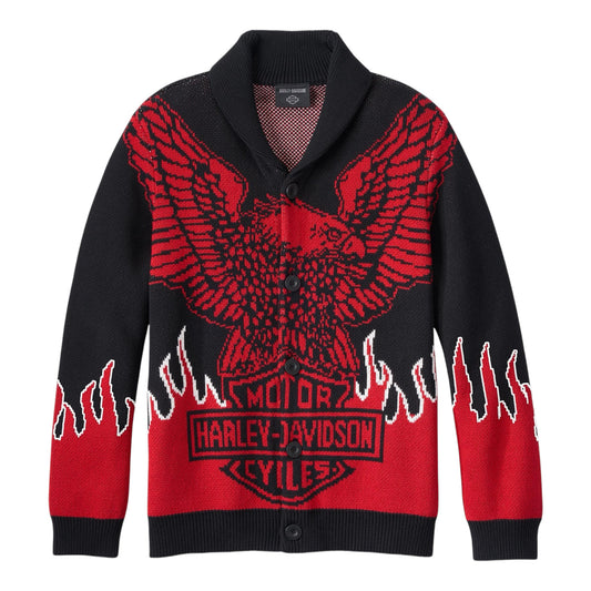 CARDIGAN-KNIT, CUSTOM PRINT