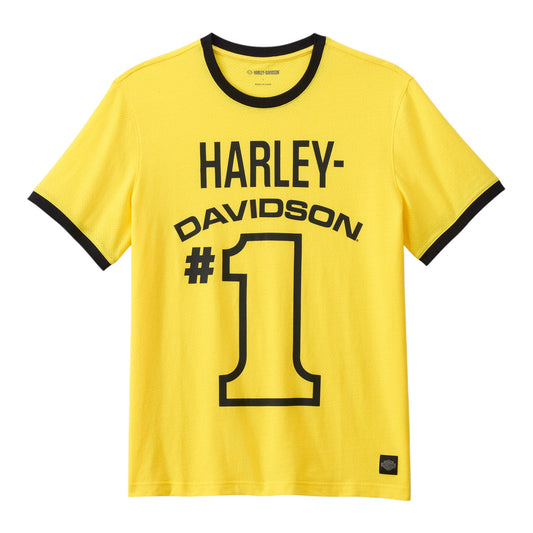 TEE- KNIT, YELLOW PERFORMANCE