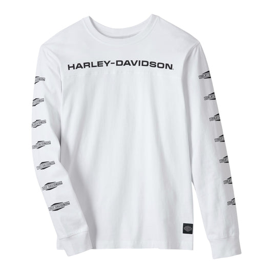 TEE- KNIT, WHITE LONG SLEEVE