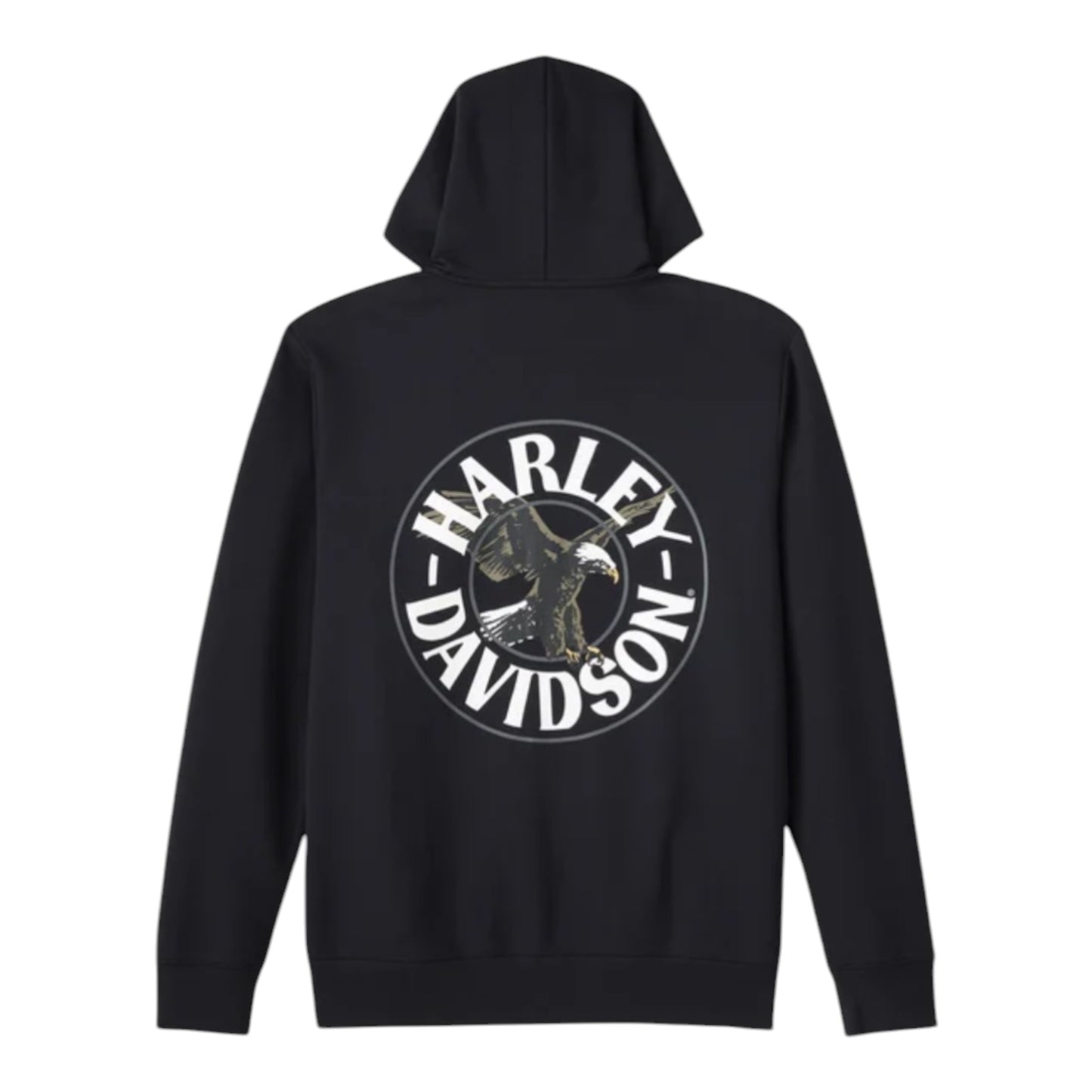 HOODIE-KNIT, BLK WITH CIRCLE LOGO