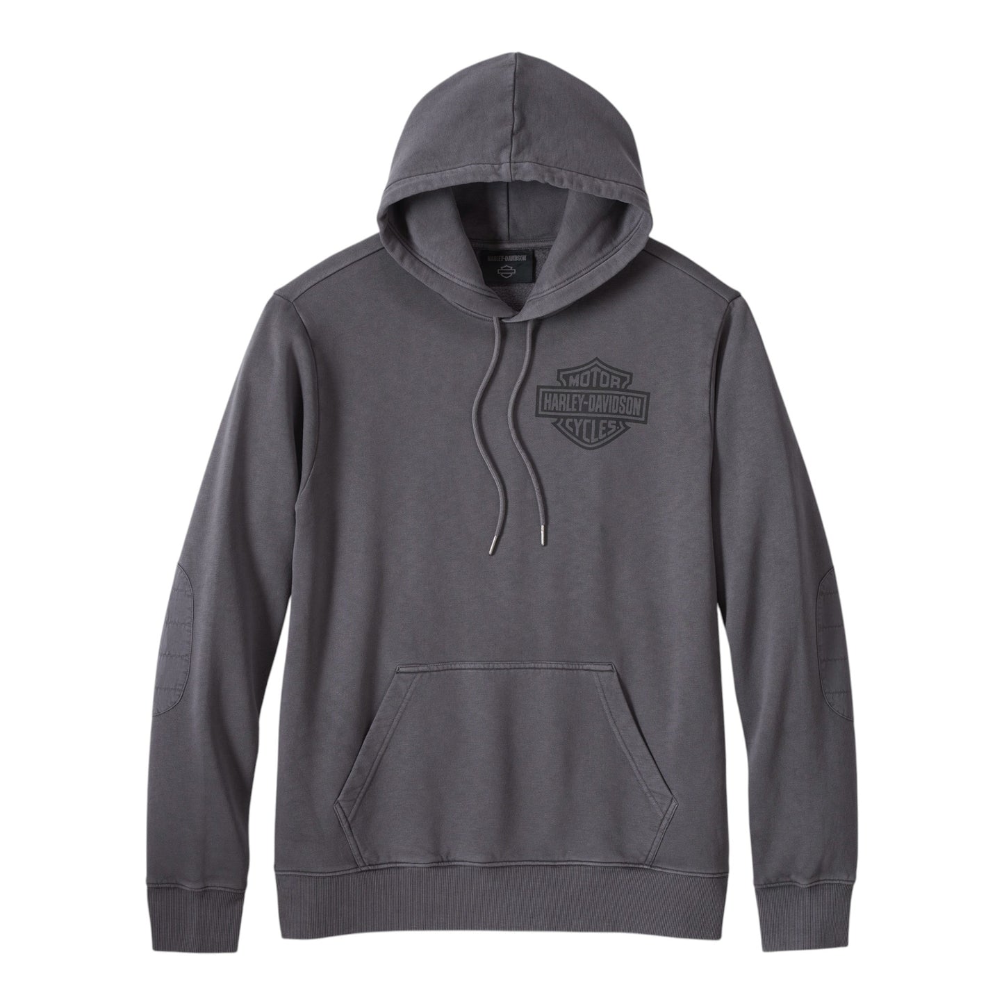 HOODIE-KNIT, DARK GREY B&S