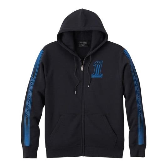 HOODIE-KNIT, BLACK #1