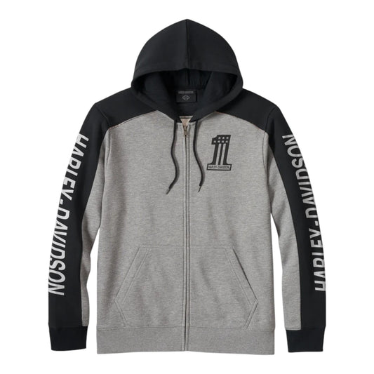 HOODIE-KNIT, GREY HEATHER #1
