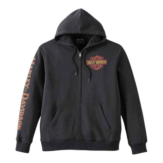 HOODIE-KNIT, BLACK/EAGLE