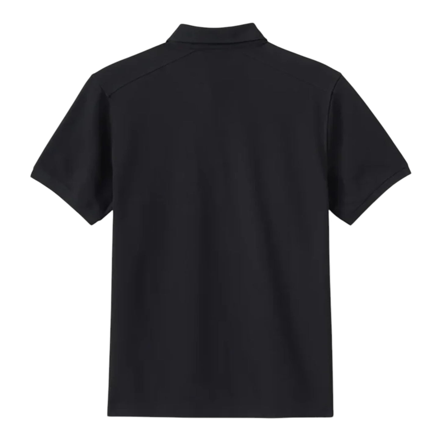 POLO-KNIT, BLACK W/ GREY LOGO