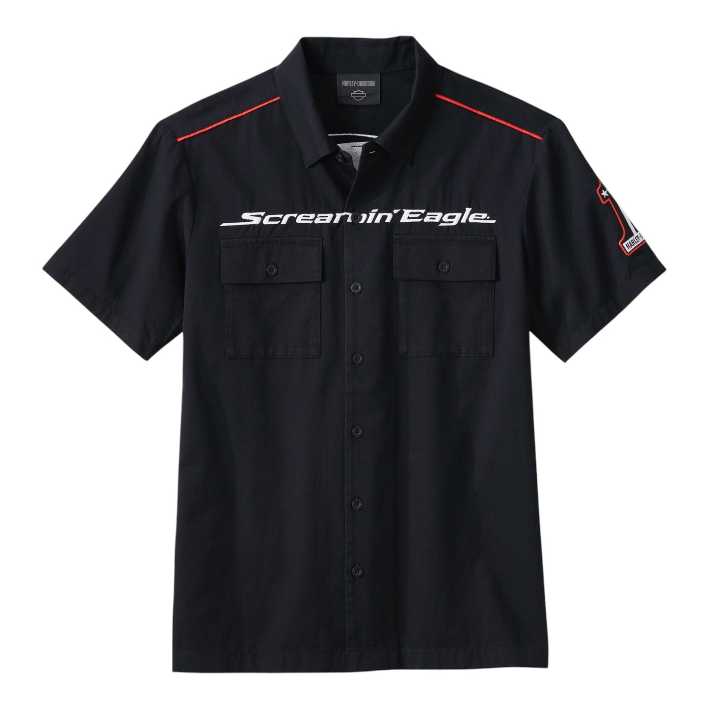 SHIRT-WOVEN, BLK, SCREAMIN EAGLE