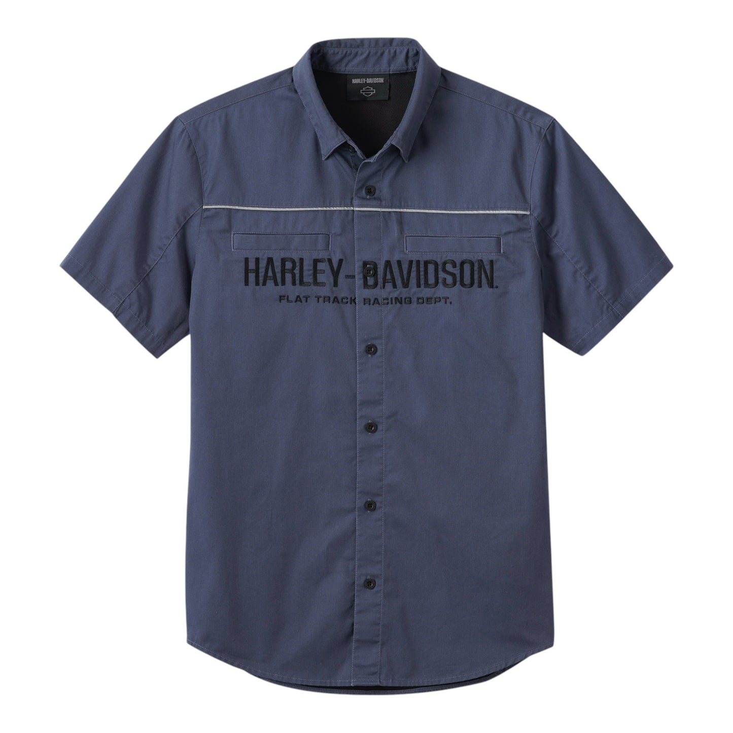 SHIRT-WOVEN, DARK BLUE #1