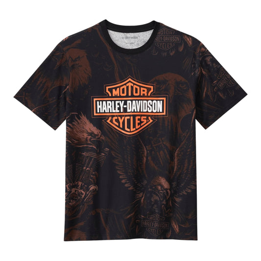 TEE-KNIT, BROWN ALLOVER PRINT
