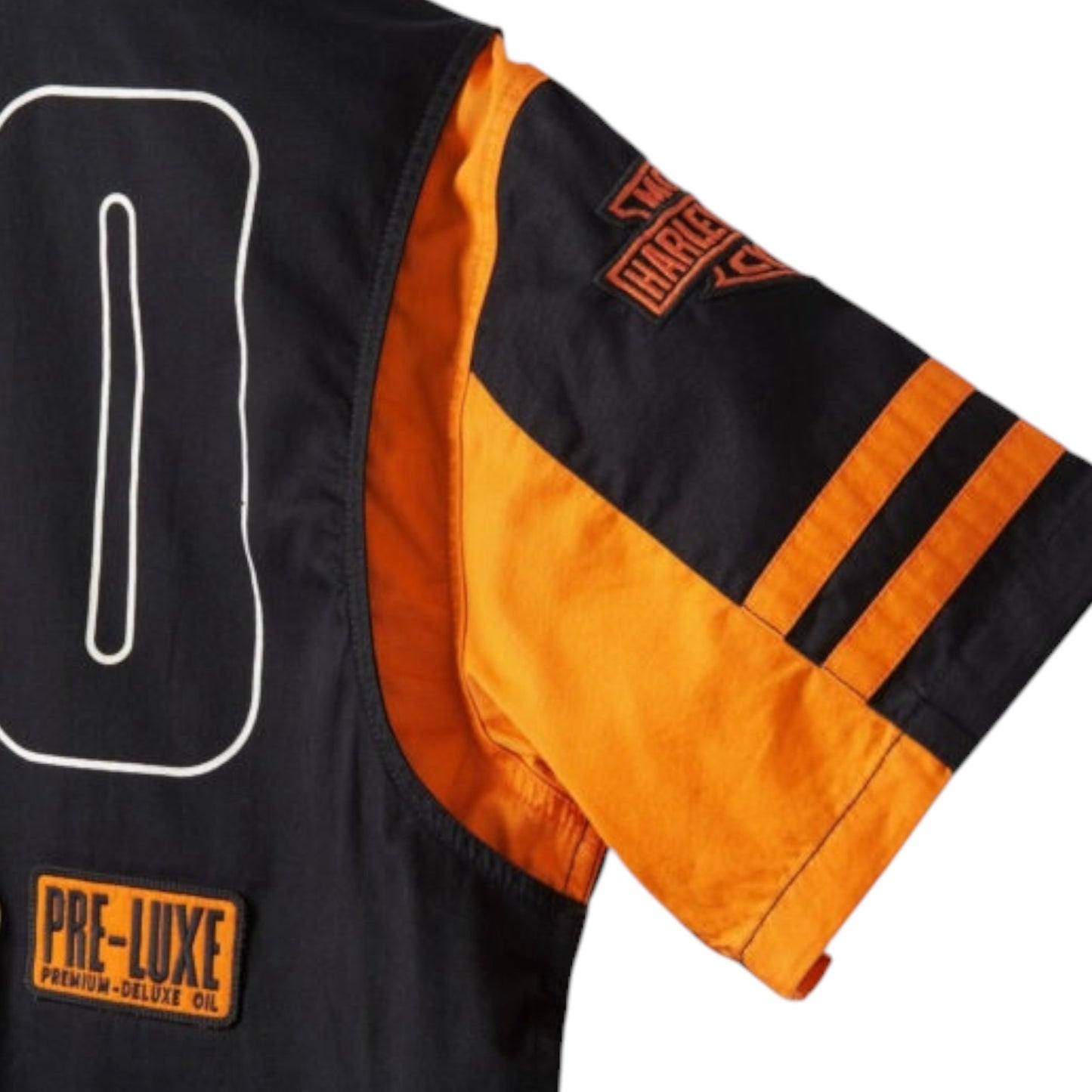 SHIRT-120TH,WOVEN,ORANGE COLORBLOCK