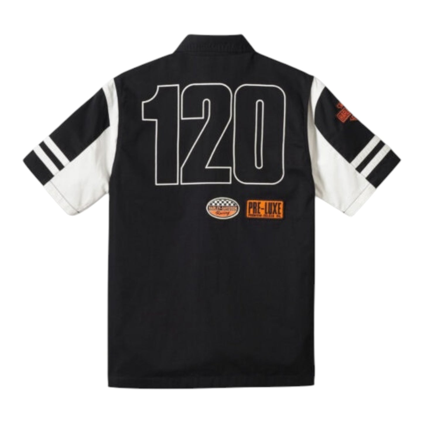 SHIRT-120TH, WOVEN, OFF-WHITE COLORBLOCK