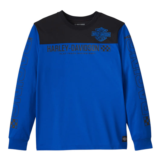 JERSEY-KNIT,COLORBLOCK BLUE