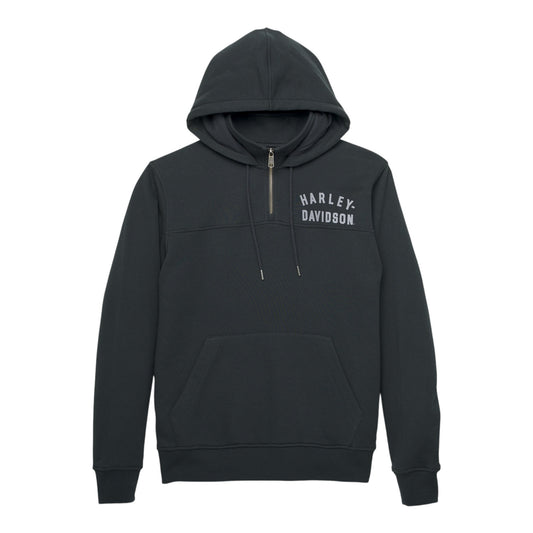 HOODIE-KNIT, BLACK