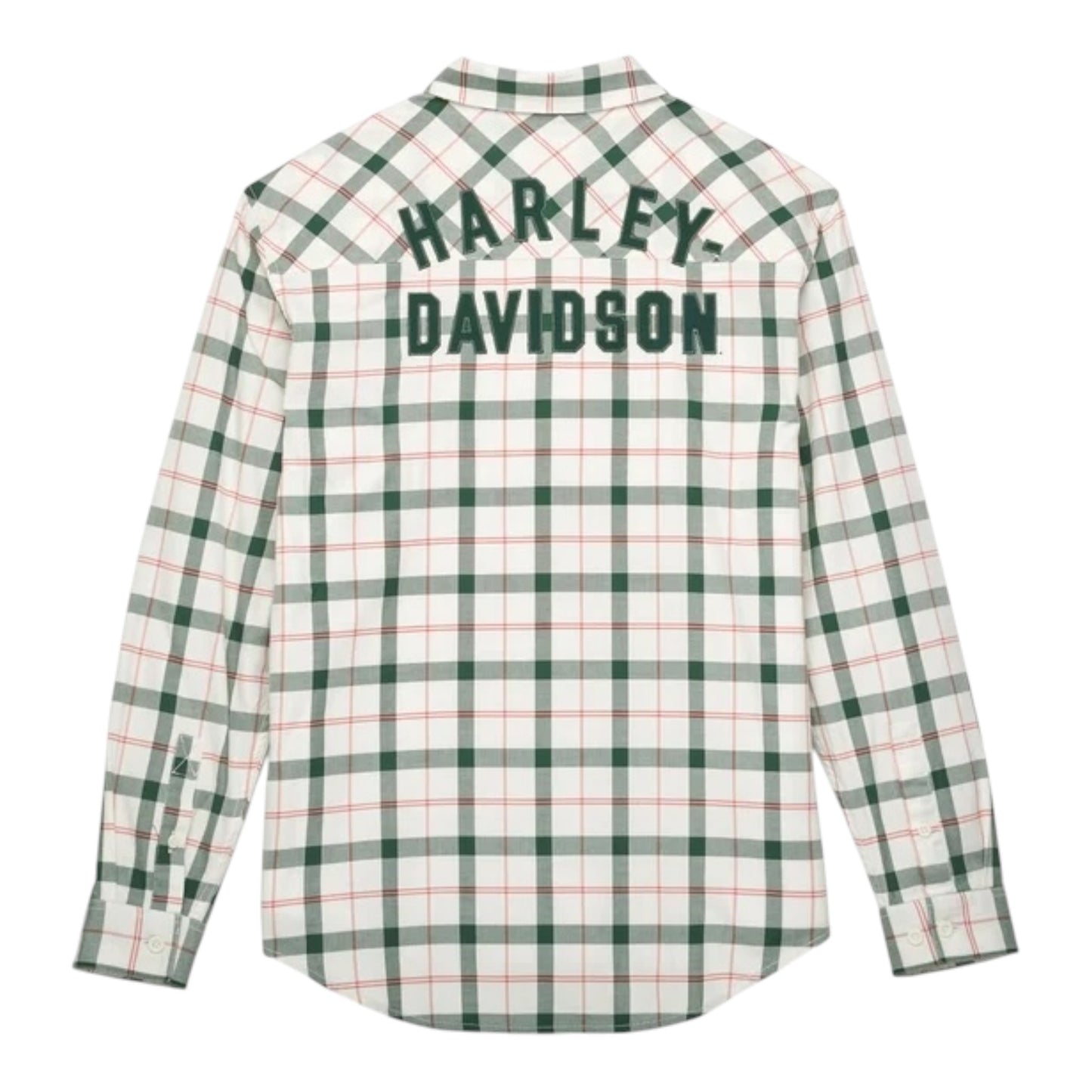 SHIRT-WOVEN, GREEN PLAID