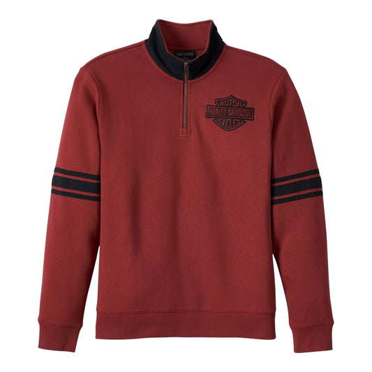 PULLOVER-KNIT, DARK RED