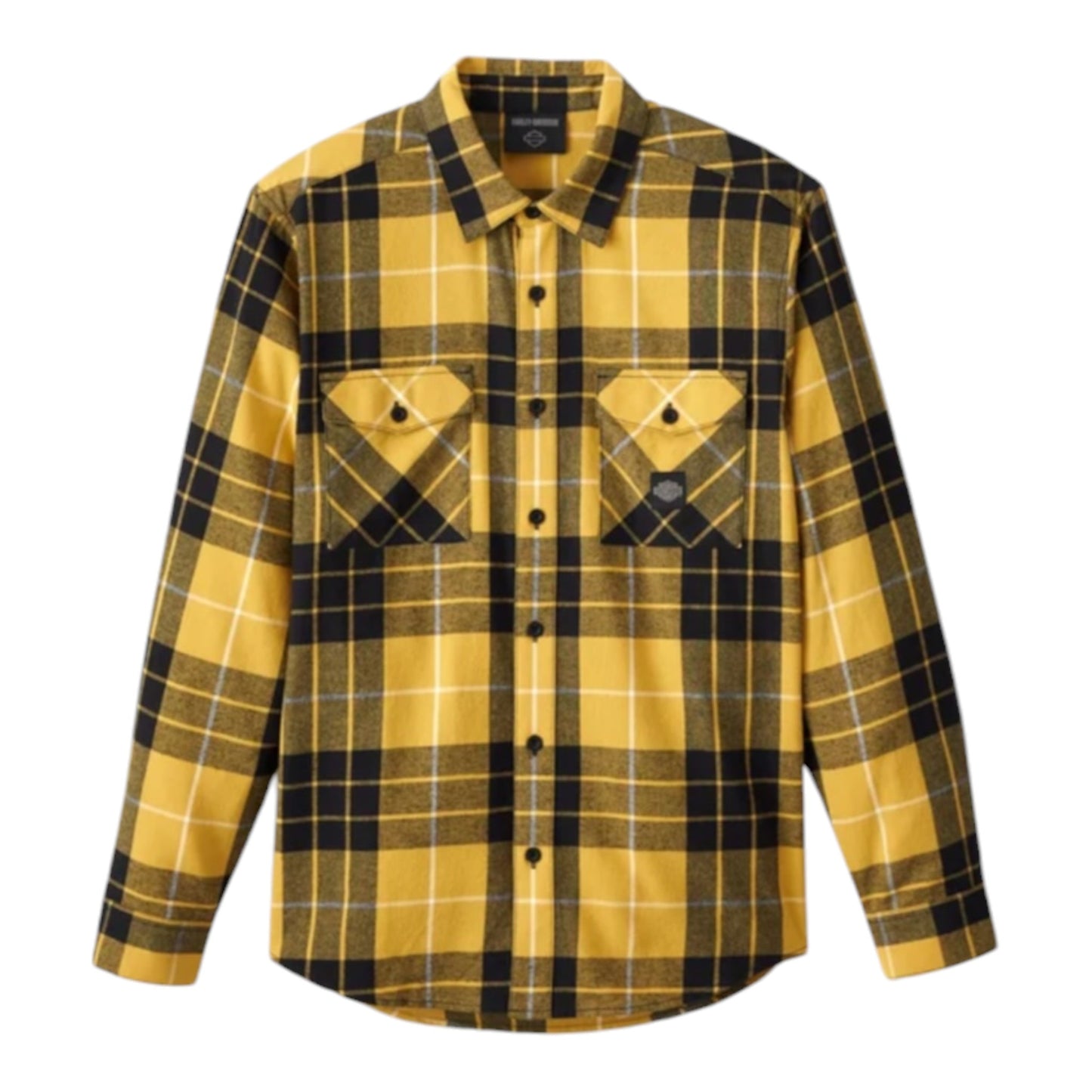 SHIRT-WOVEN, YELLOW PLAID