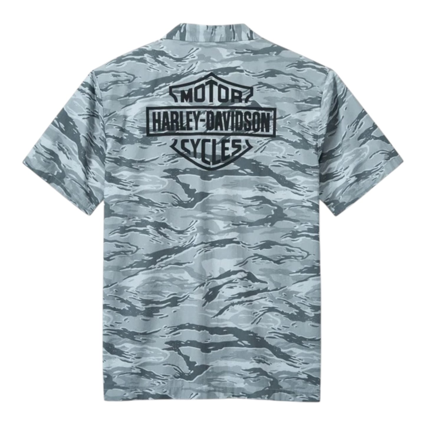 SHIRT- WOVEN, CAMO PRINT