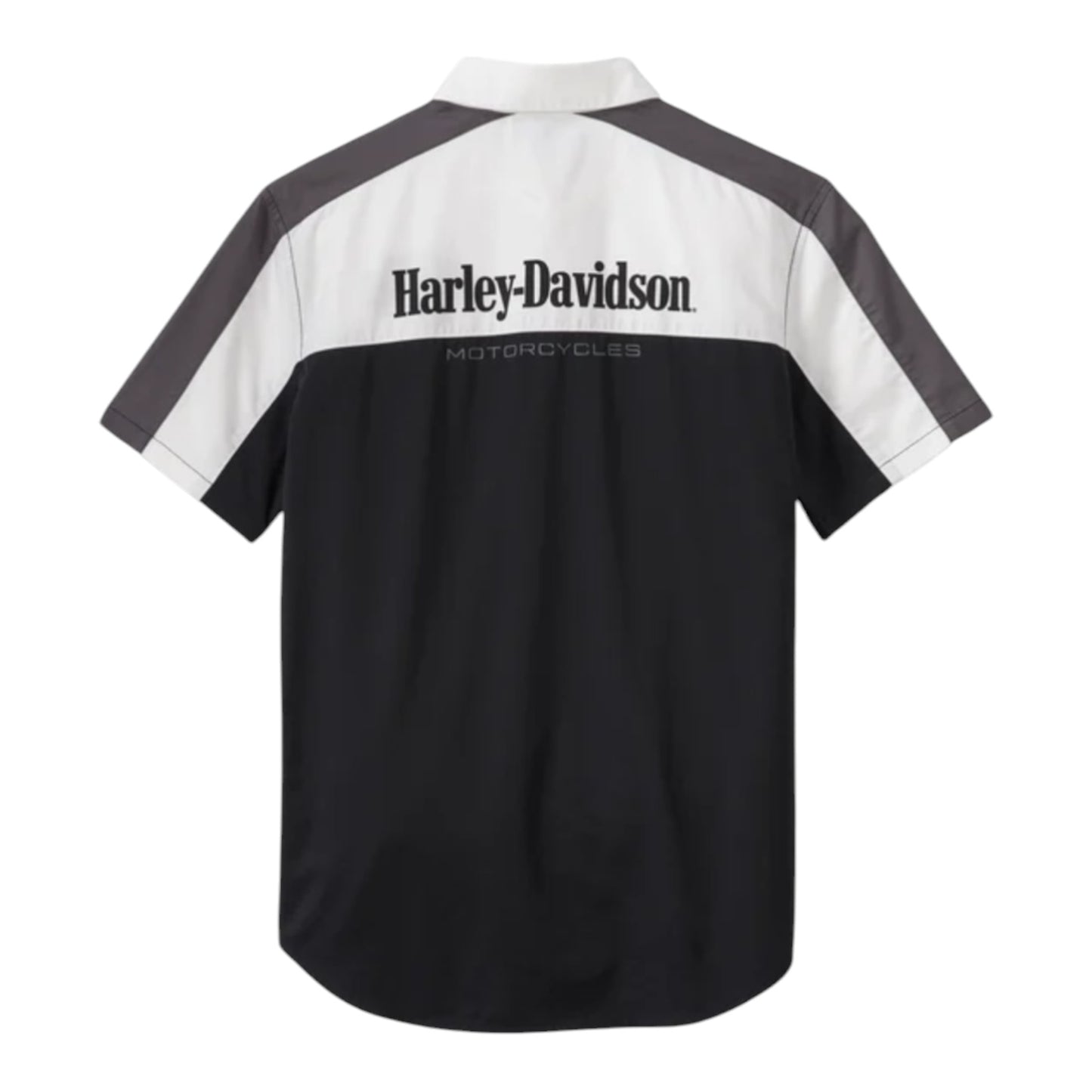 SHIRT-WOVEN,BLACK/GREY COLORBLOCK