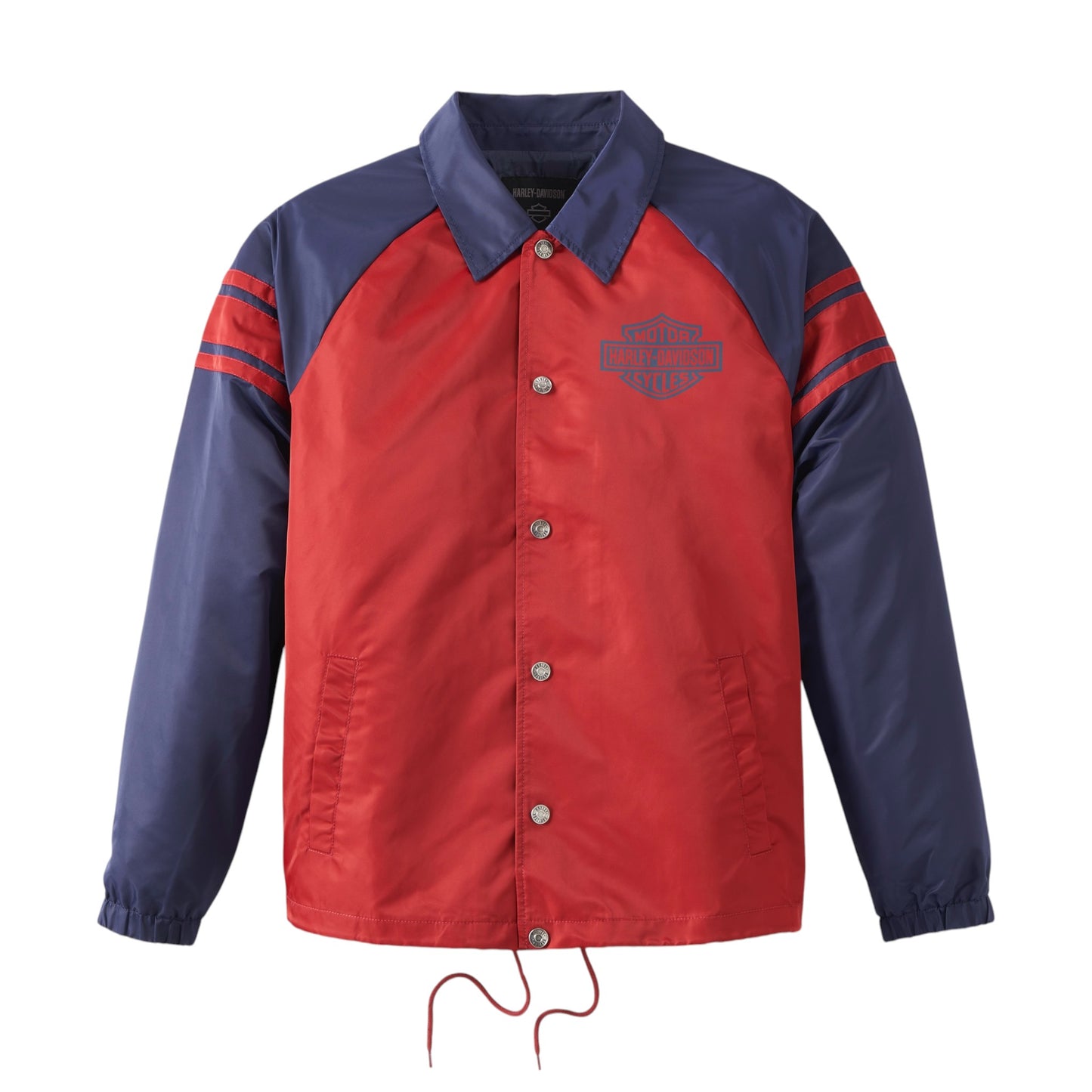 JACKET-WOVEN, RED/BLUE COLORBLOCK