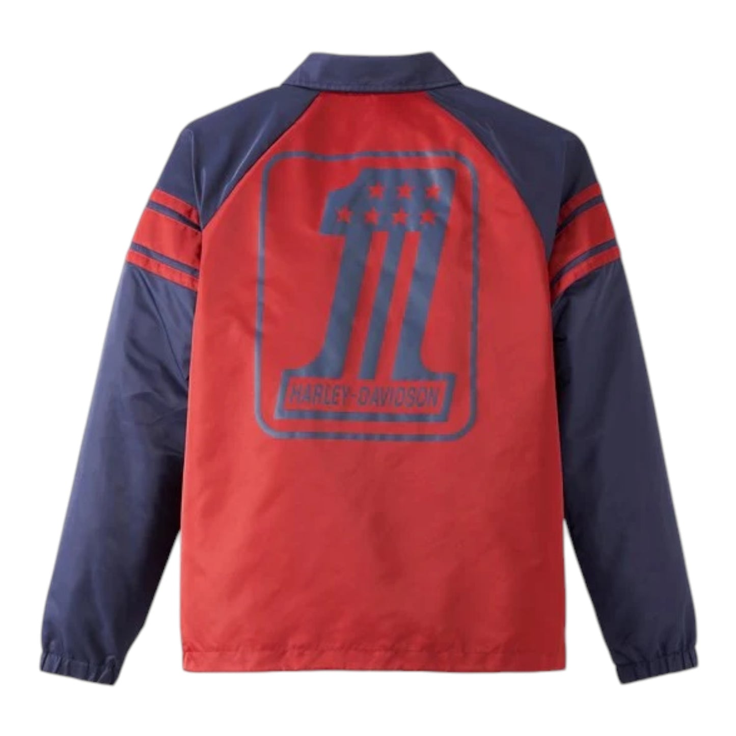 JACKET-WOVEN, RED/BLUE COLORBLOCK