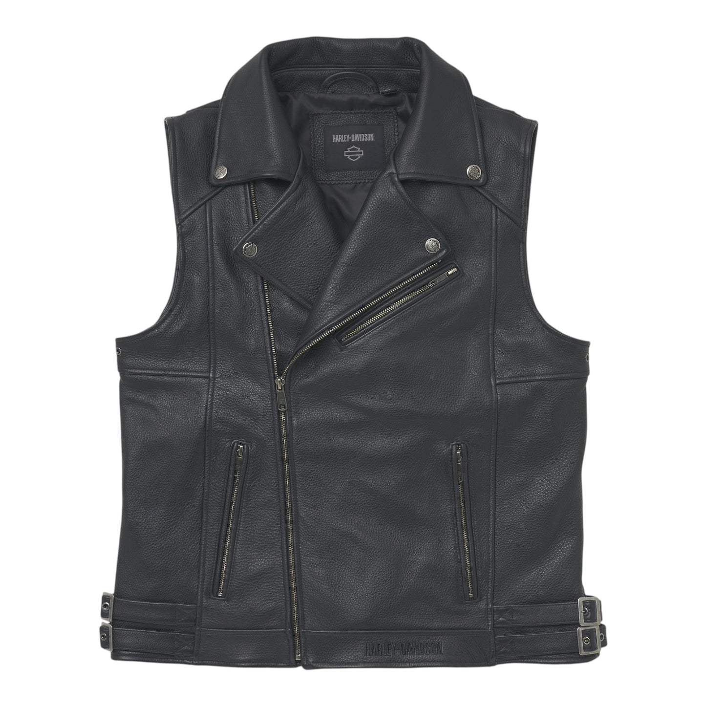 JACKET-CASUAL, LEATHER, BLACK
