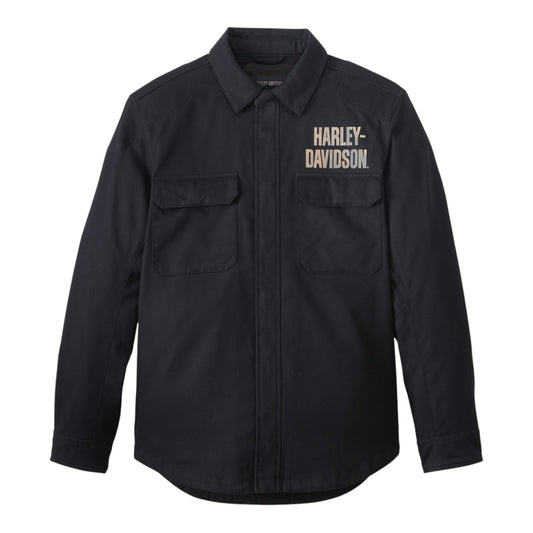 SHIRT JACKET-OPERATIVE 2, TEXTILE, BLACK