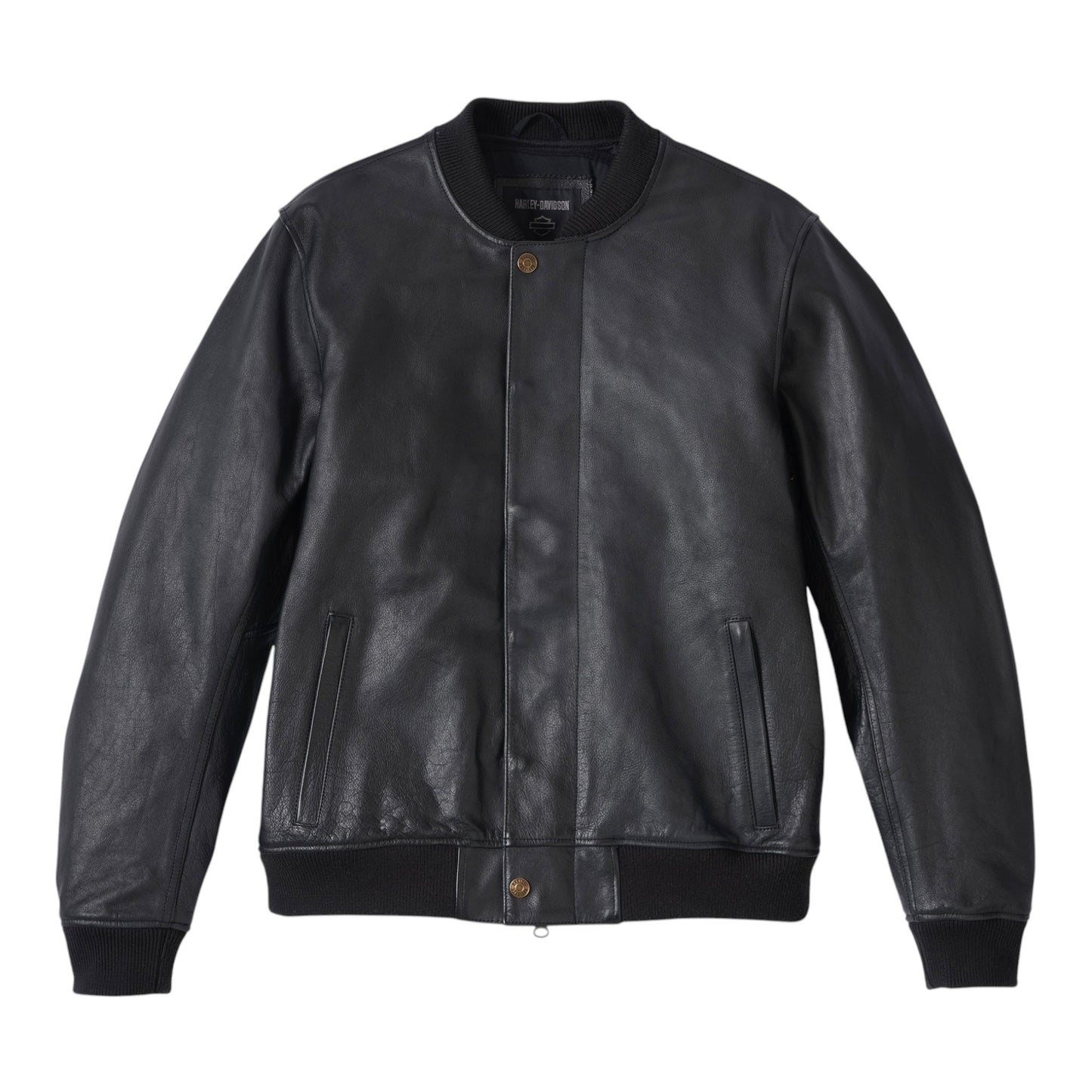 JACKET-CITIZEN, BOMBER,LEATHER,BLK