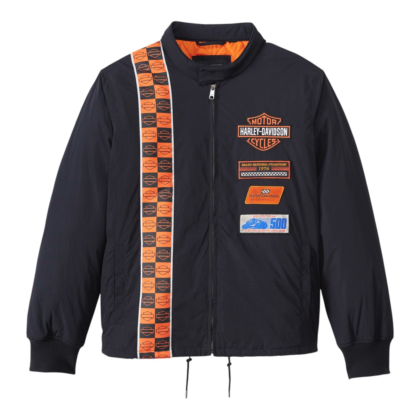JACKET-RACING BOMBER, BLACK