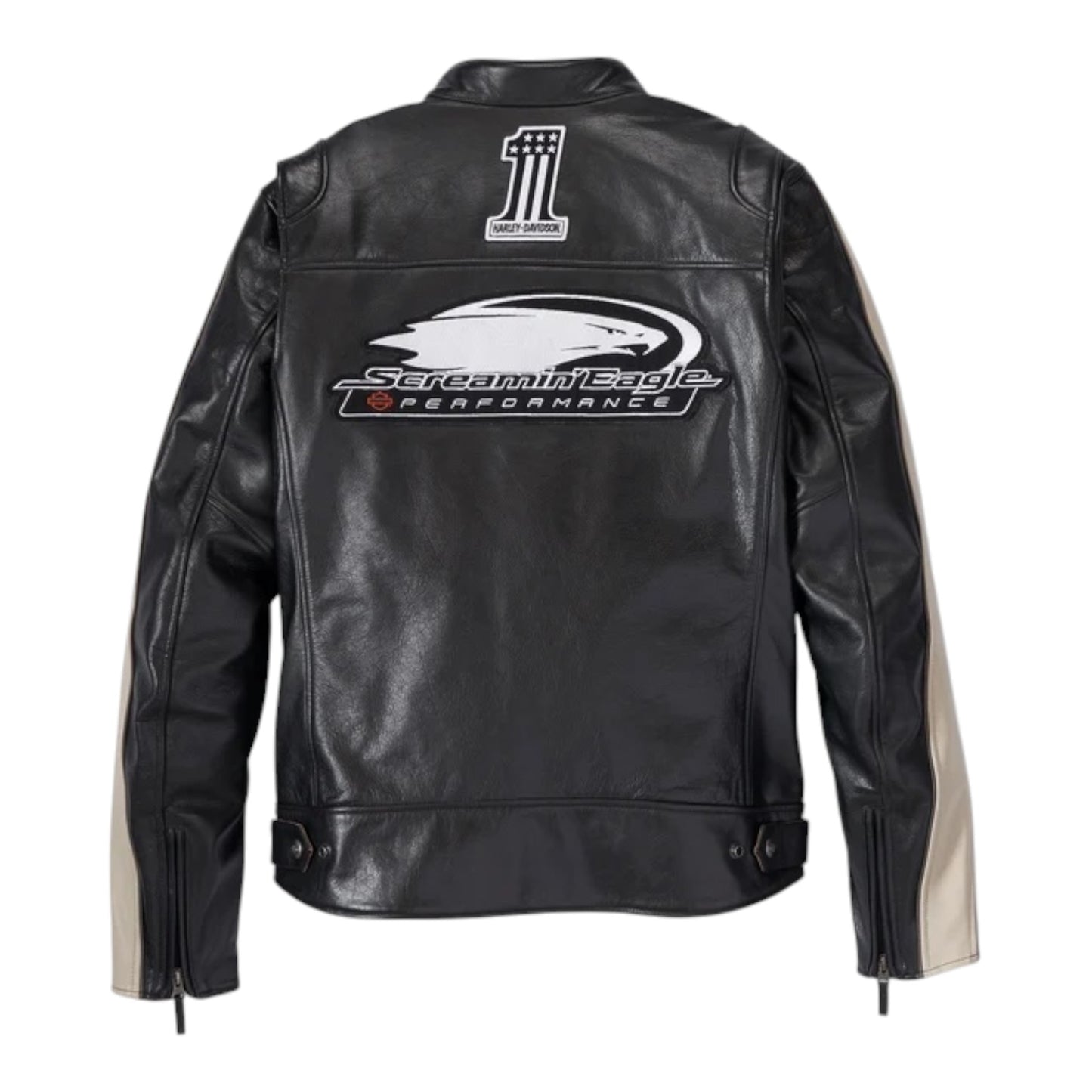 JACKEY-SCREAMIN EAGLE, LEATHER, BLACK