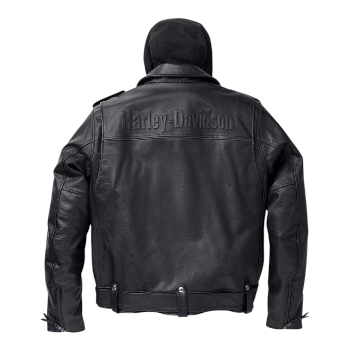 JACKET-POTOMAC, LEATHER, 3IN1, BIKER, BLK